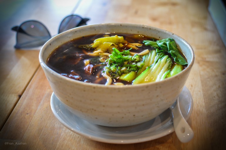 Tawianese Beef Noodle Soup, Pine & Crane